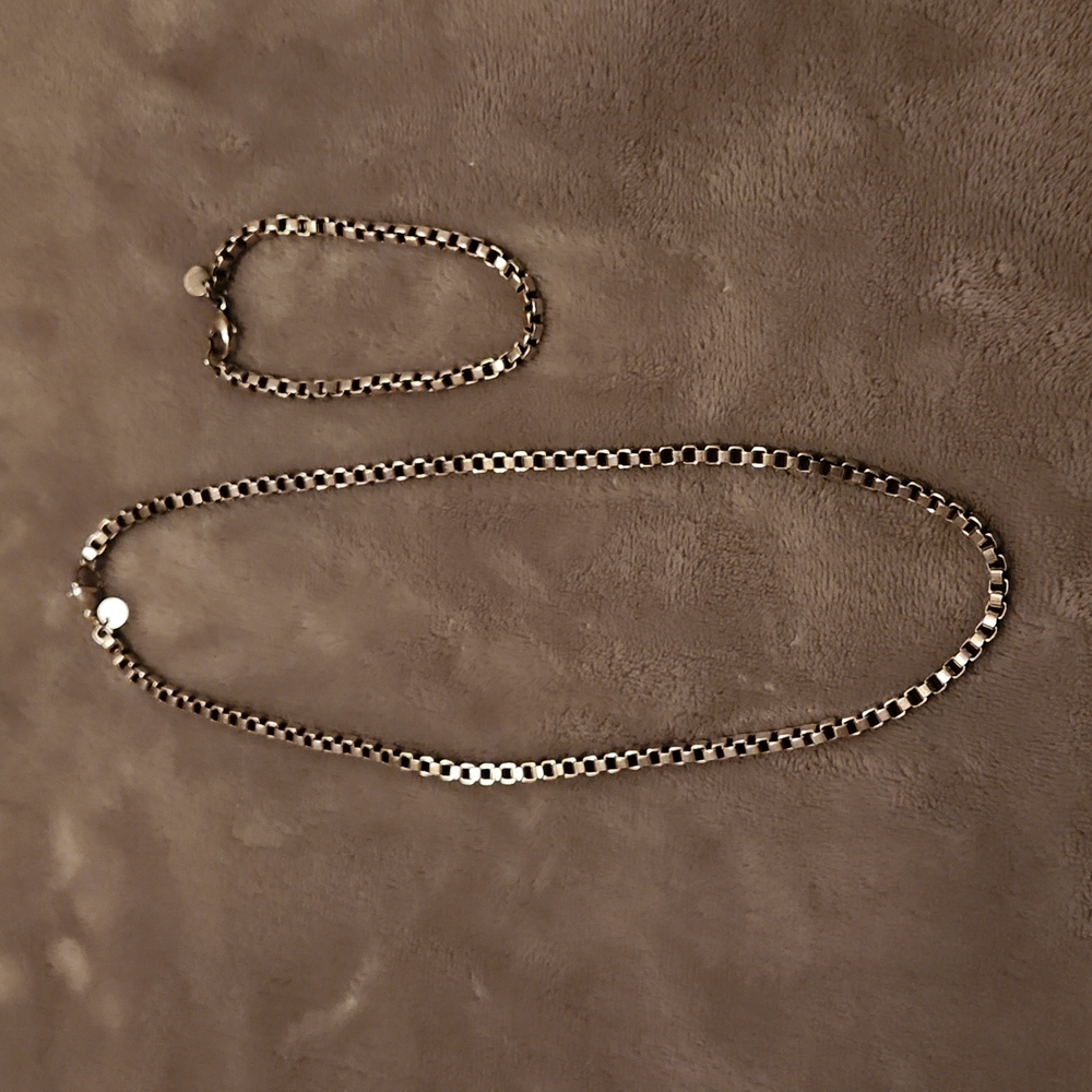 Tiffany Venetian Link Necklace and Bracelet